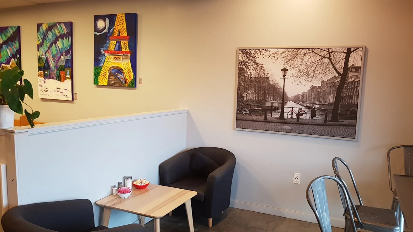 Inside the cafe